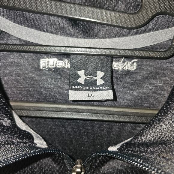 Under Armour Full Zip Pullover Mens L Wounded Warrior Project Long Sleeve Black - Picture 4 of 8